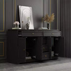 Famapy Cómoda horizontal de 5 cajones, armario de almacenamiento multifuncional, soluciones de almacenamiento para sala de estar