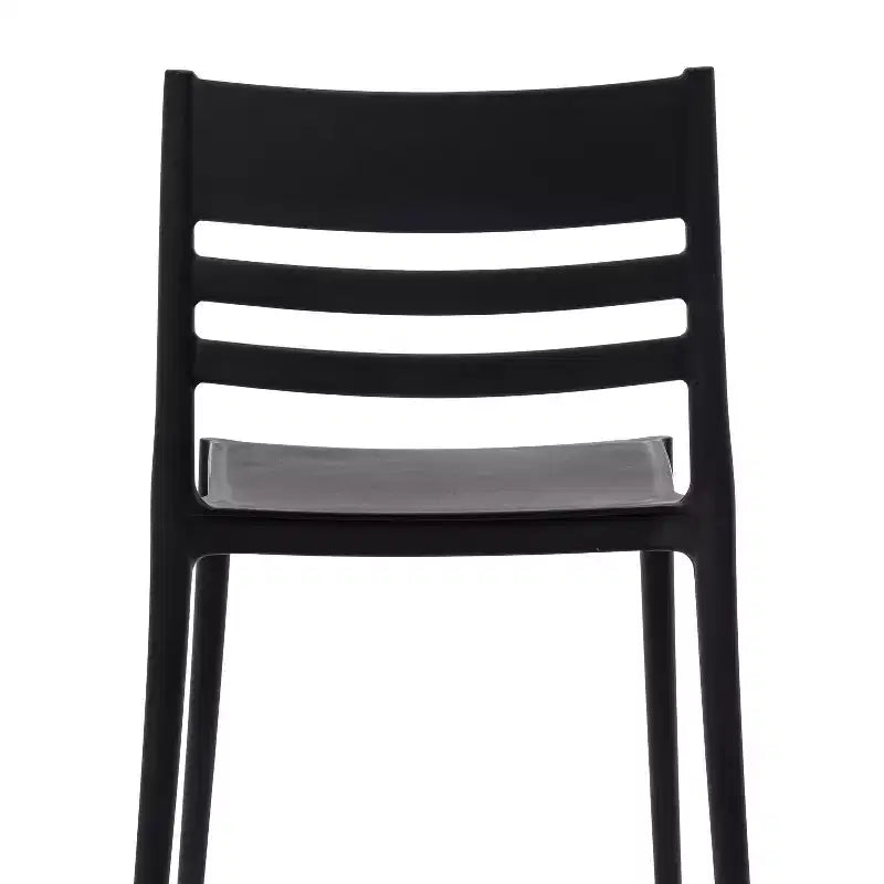 Flash Furniture Bridgeport - Juego de 2 sillas apilables para patio, para interior y exterior, con respaldo de listones, silla de resina comercial para todo tipo de clima