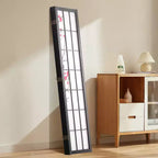 Divisor de ambientes VEVOR, biombo japonés de 4 paneles, pantalla plegable de madera para privacidad en interiores, divisores de decoración portátiles marrón+blanco