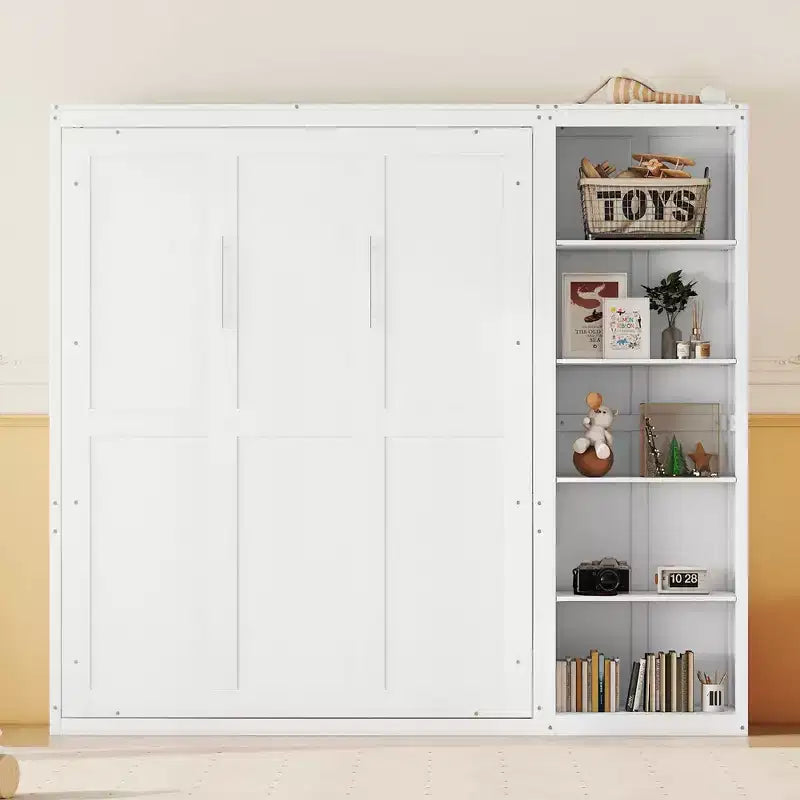 Cama de pared con estantes Whisen Murphy Bed