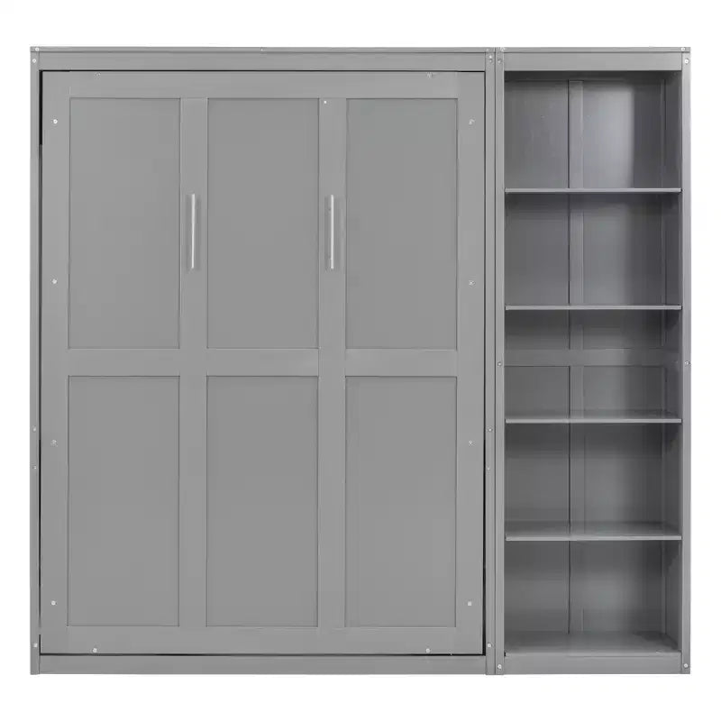 Cama de pared con estantes Whisen Murphy Bed