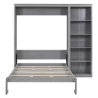 Cama de pared con estantes Whisen Murphy Bed