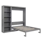 Cama de pared con estantes Whisen Murphy Bed