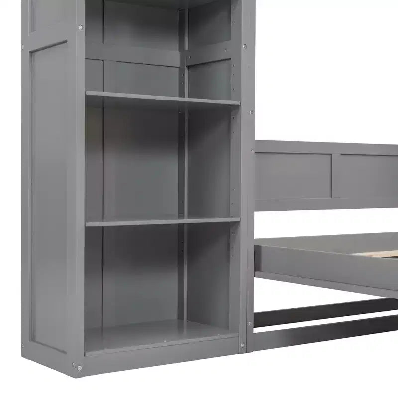 Cama de pared con estantes Whisen Murphy Bed