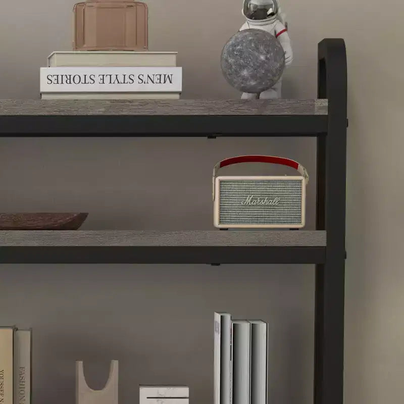 Estantería de panadero de 6 niveles con toma de corriente, soporte para microondas y mesa de café para almacenamiento de especias y sartenes en la cocina