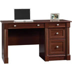Escritorio ejecutivo HomeStock Palladia marrón 23.5D x 53.12W x 30H Panel desplegable 144 lbs