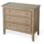 Mesa Auxiliar Royal Hampton 28 | 3 cajones con tiradores redondos | Madera de Caoba