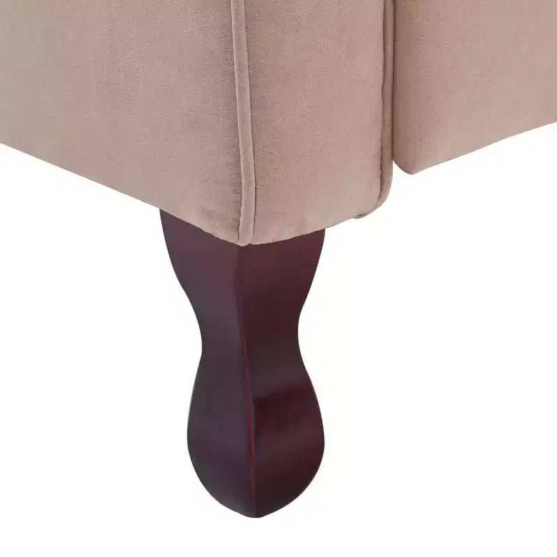 VidaXL Sillón Reclinable en Tela Crema - Cómodo Sillón Reclinable Ajustable con Suave Acolchado de Esponja y Patas de Madera Robustas para Salón - Blanco