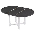 Mesa de cocina estilo casa de campo Merax con extensión extraíble y sillas tapizadas