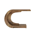 MAYEERTY Mesa elegante en forma de C para pasillo, consola multiusos/mesa auxiliar de sofá/mesa de acento para entrada
