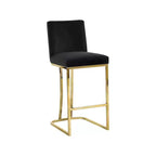 Meridian Furniture,Heidi Black Velvet Stool