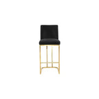 Meridian Furniture, Taburete Heidi de terciopelo negro