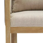 Christopher Knight Home Diana - Sillones modernos de lino tapizados con madera de caucho (juego de 2)