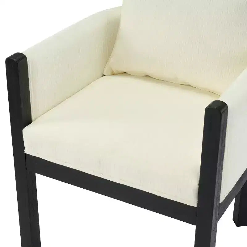 Christopher Knight Home Diana - Sillones modernos de lino tapizados con madera de caucho (juego de 2)