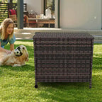 Caja de almacenamiento para exteriores Acekool de 80 galones con tapa con cerradura, impermeable y resistente a los rayos UV, ruedas y asas para patio, jardín, almacenamiento junto a la piscina
