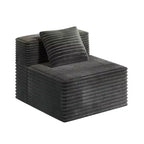 Sofá modular Whisen con chaise longue, sofá tipo nube en forma de L, no requiere montaje