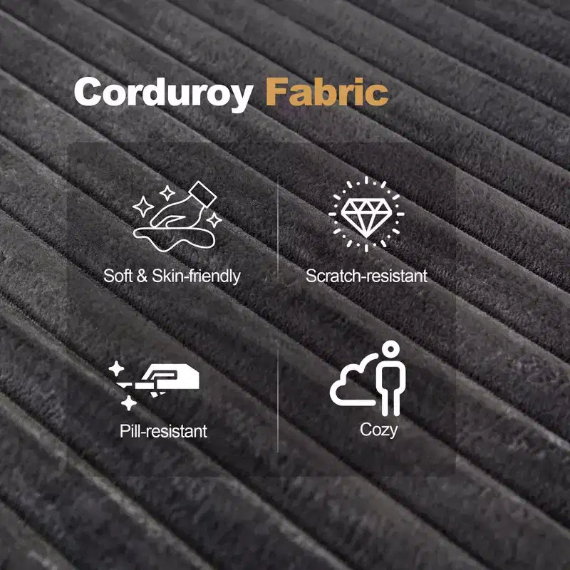 Sofá modular Whisen con chaise longue, sofá tipo nube en forma de L, no requiere montaje