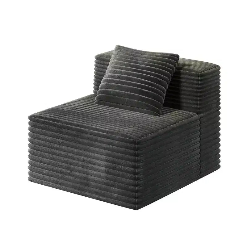Sofá modular Whisen con chaise longue, sofá tipo nube en forma de L, no requiere montaje