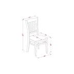 Juego de mesa y sillas de cocina redondas HomeStock, lino blanco, estilo moderno SHGR5-WHI-W