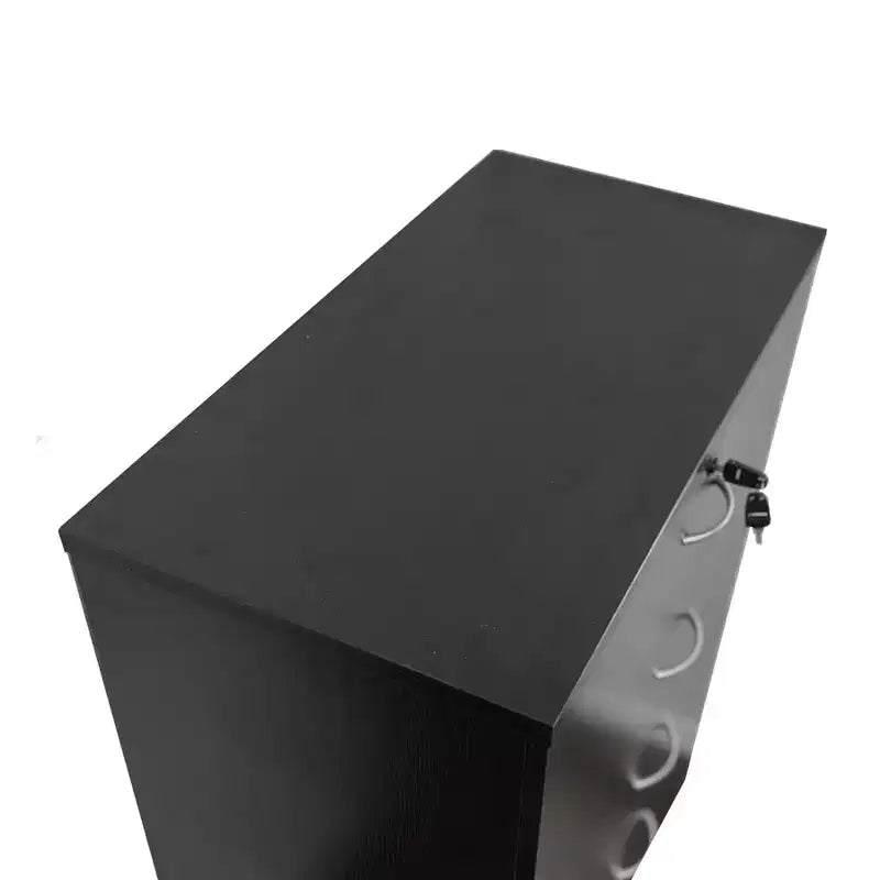 Cómoda moderna Okak Sleek de 5 cajones con rieles metálicos silenciosos y cerradura superior de metal para ropa