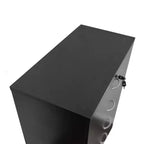 Cómoda moderna Okak Sleek de 5 cajones con rieles metálicos silenciosos y cerradura superior de metal para ropa