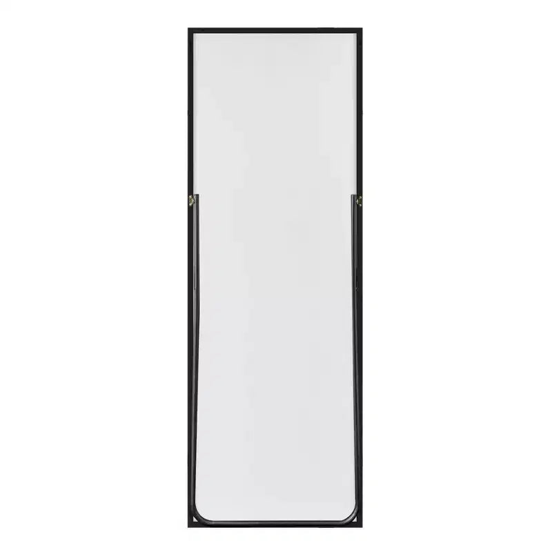 PexFix espejo de pared de cuerpo entero rectangular con marco de metal, de 53,34 cm de ancho x 162,56 cm de alto, espejo de pie en color plateado