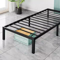 Heavy Duty Metal Bed Frame with Steel Slat Support  No Box Spring Needed, 12 Underbed Storage, Quick Assembly, 300 lb Capacity (Twin)