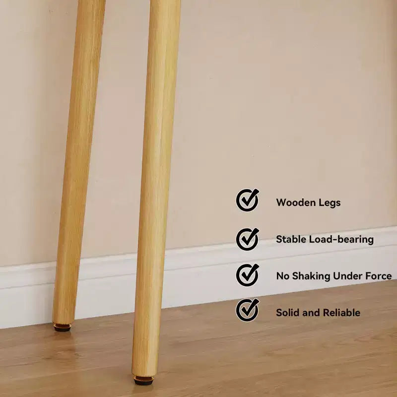 ELECWISH Tocador de Maquillaje de 23.6" con Vetas de Madera con Espejo LED y Taburete - Iluminación de 3 Tonos, Estación de Carga USB, Soporte para Secador de Pelo, Estantes de Almacenamiento