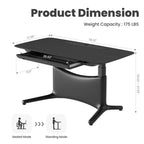 LumiDesk Escritorio Eléctrico Ajustable en Altura Todo en 1 Inteligente, Modular y Ergonómico