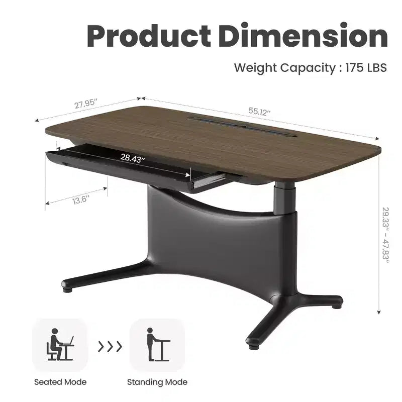 LumiDesk Escritorio Eléctrico Ajustable en Altura Todo en 1 Inteligente, Modular y Ergonómico