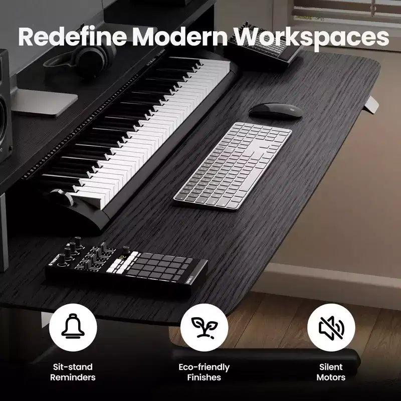 LumiDesk Escritorio Eléctrico Ajustable en Altura Todo en 1 Inteligente, Modular y Ergonómico