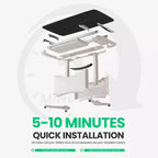 LumiDesk Escritorio Eléctrico Ajustable en Altura Todo en 1 Inteligente, Modular y Ergonómico