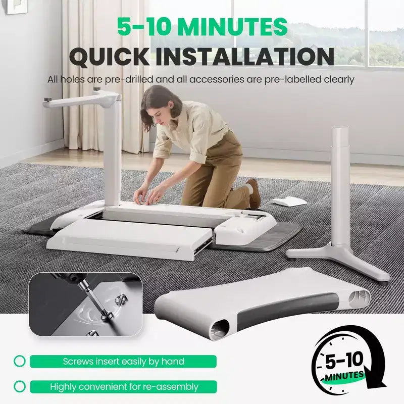 LumiDesk Escritorio Eléctrico Ajustable en Altura Todo en 1 Inteligente, Modular y Ergonómico