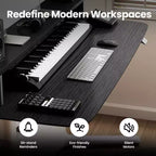 LumiDesk Escritorio Eléctrico Ajustable en Altura Todo en 1 Inteligente, Modular y Ergonómico