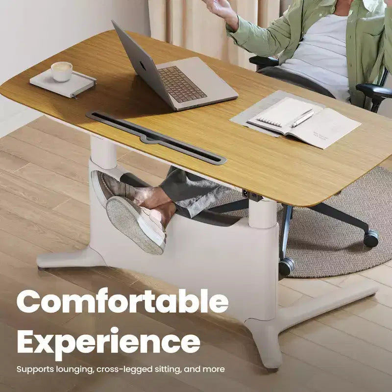 LumiDesk Escritorio Eléctrico Ajustable en Altura Todo en 1 Inteligente, Modular y Ergonómico