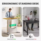 LumiDesk Escritorio Eléctrico Ajustable en Altura Todo en 1 Inteligente, Modular y Ergonómico