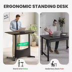 LumiDesk Escritorio Eléctrico Ajustable en Altura Todo en 1 Inteligente, Modular y Ergonómico