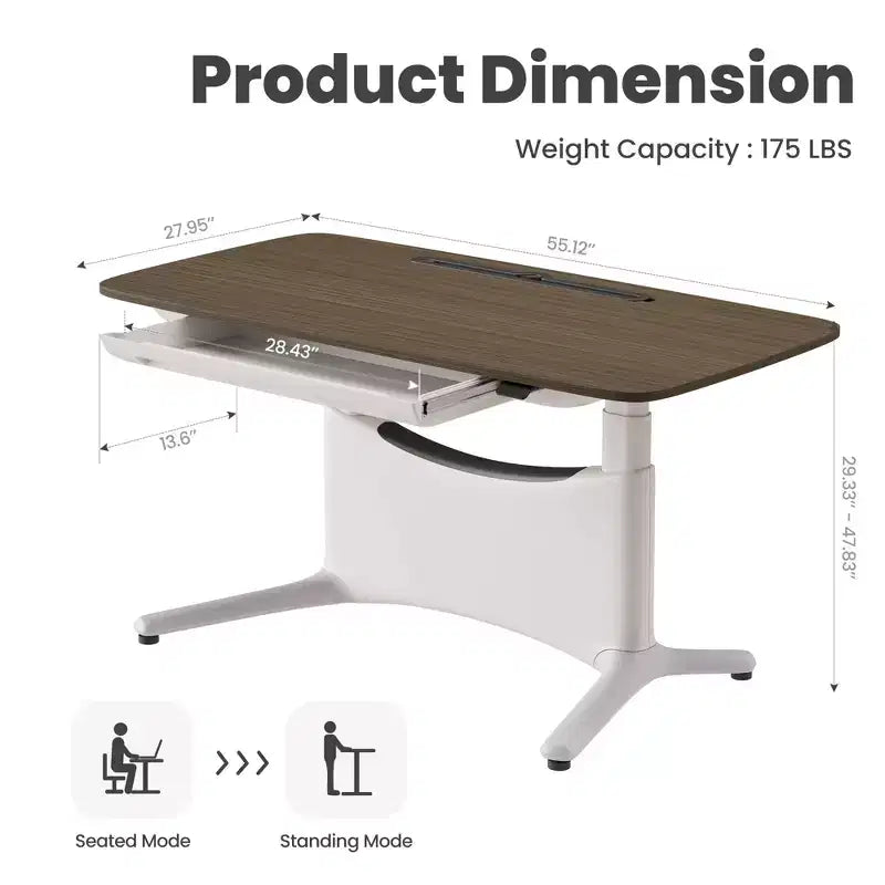 LumiDesk Escritorio Eléctrico Ajustable en Altura Todo en 1 Inteligente, Modular y Ergonómico