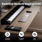 LumiDesk Escritorio Eléctrico Ajustable en Altura Todo en 1 Inteligente, Modular y Ergonómico