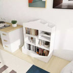 Estantería para libros infantiles y organizador de juguetes, estantería versátil para casa de juegos de niños pequeños, estante para sala de juegos, guardería, habitación de niños, blanco