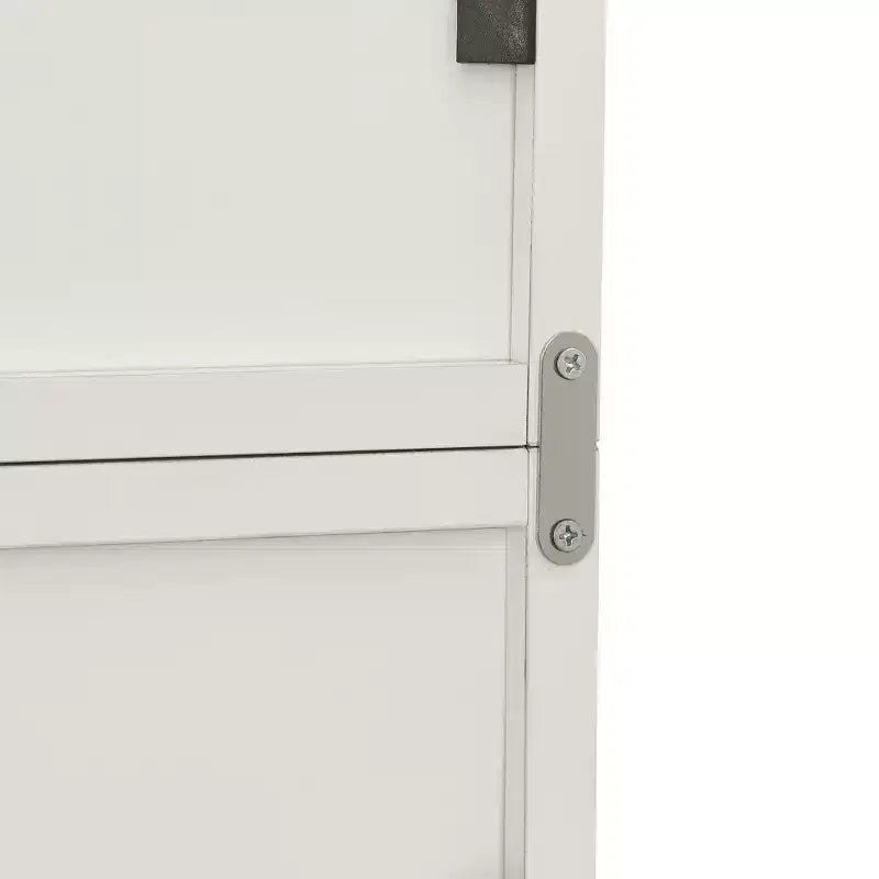 MAYEERTY Estantería de torre multimedia de 8 niveles, estantería estrecha y alta con estantes ajustables para sala de estar del hogar, color blanco