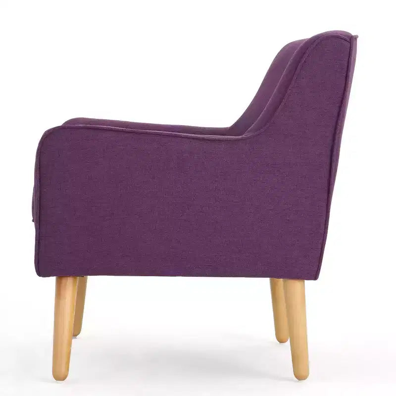 Sillón decorativo tapizado de tela GDFStudio Merel de mediados de siglo moderno