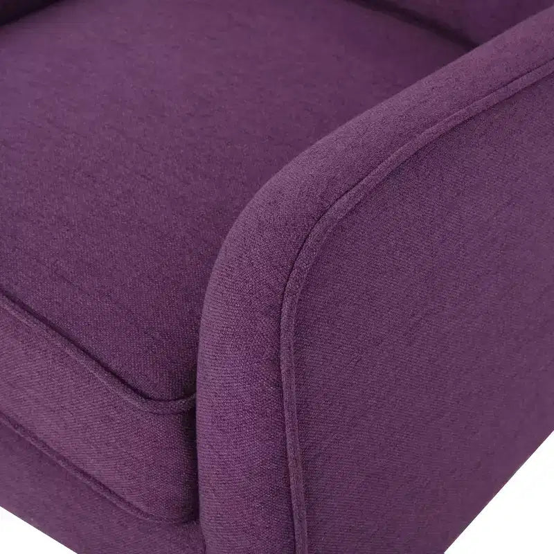 Sillón decorativo tapizado de tela GDFStudio Merel de mediados de siglo moderno