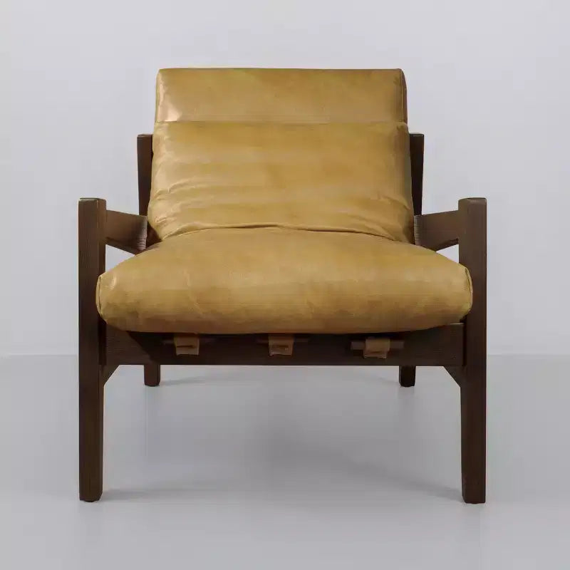 Sillón reclinable de cuero Art Leon