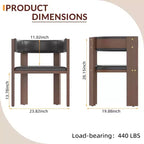 Juego de 3 sillas de comedor, sillas de cocina modernas con estructura de madera y respaldo curvo para cocina, comedor, sala de estar