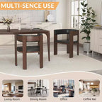 Juego de 3 sillas de comedor, sillas de cocina modernas con estructura de madera y respaldo curvo para cocina, comedor, sala de estar