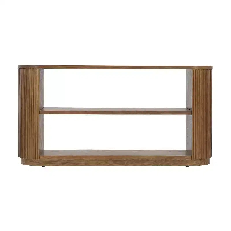 Mesa consola multifuncional moderna Brad para entrada con estantes abiertos de Christopher Knight Home
