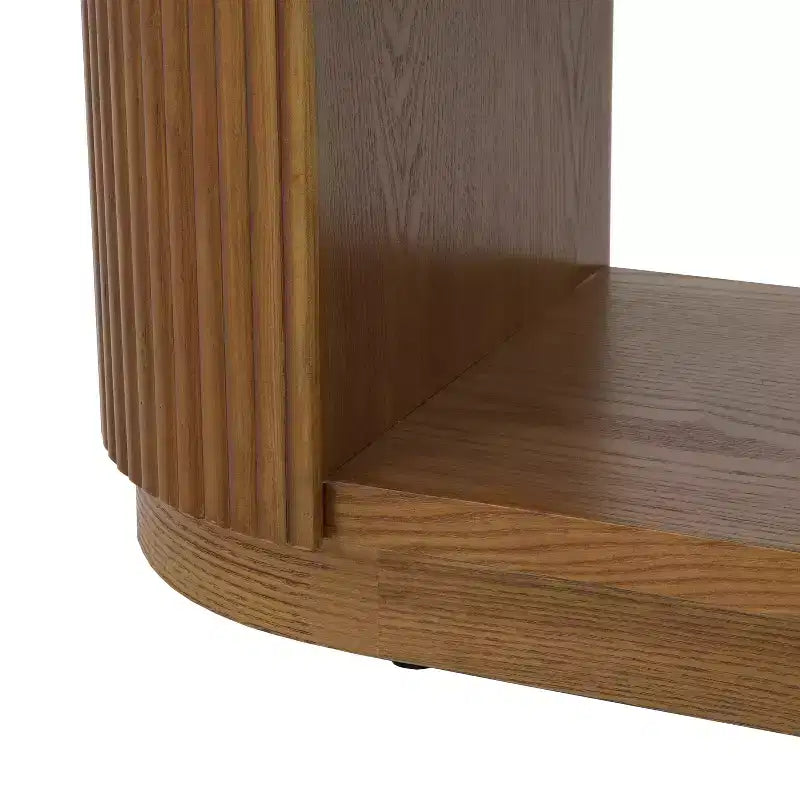 Mesa consola multifuncional moderna Brad para entrada con estantes abiertos de Christopher Knight Home