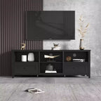 TROPOW TV Stand for TV Up to 70 Inches Entertainment Center Media Console with Drawers Open Shelf Large Storage Space Kitchen Buffet Table