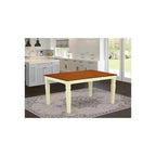 HomeStock en mesa de comedor rectangular con extensión de 18 pulgadas